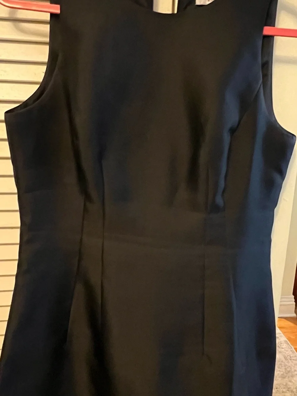 Badgley Mischka Black Sleeveless Sheath Dress